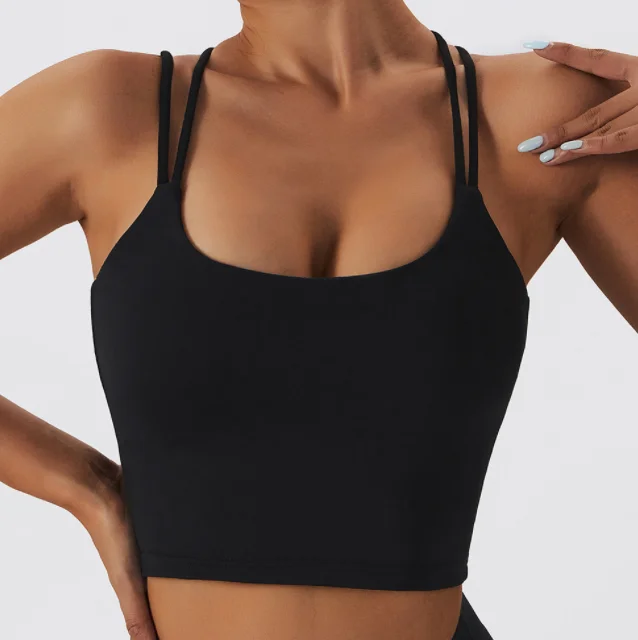 Winter Warm Sports Underwear Beauty Back Plush Thick Yoga Bra Top Running Nude Fitness Vest