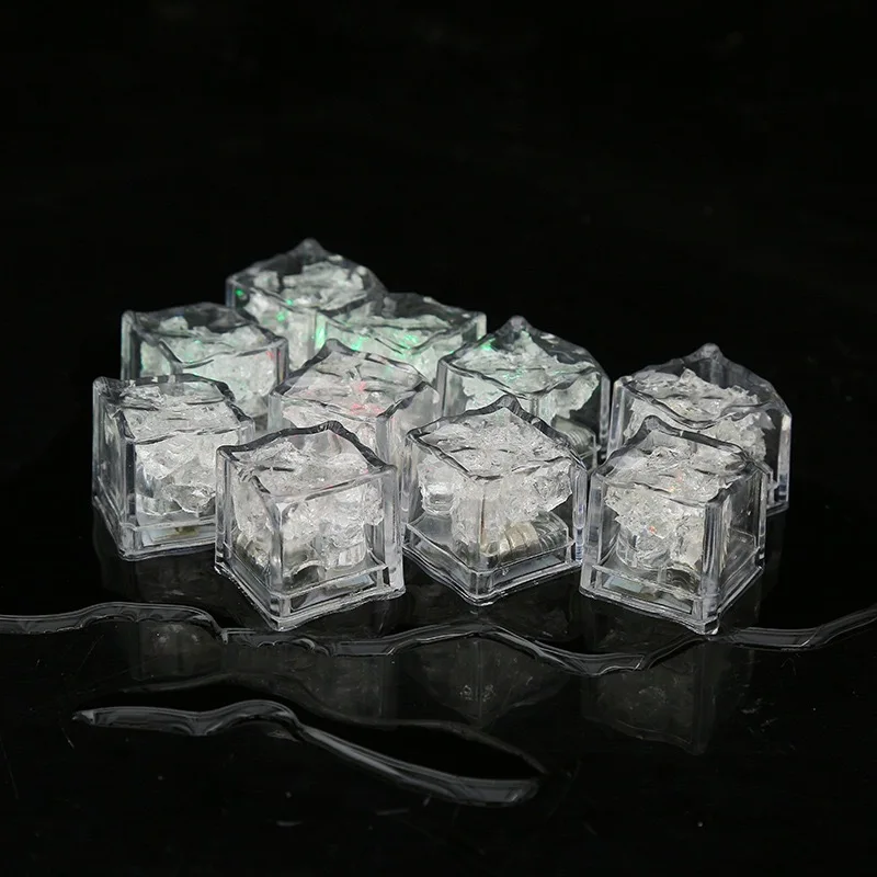 Waterproof Led Ice Cube Multi Color Flashing Glow in The Dark for Bar Club Drinking Party Decoration