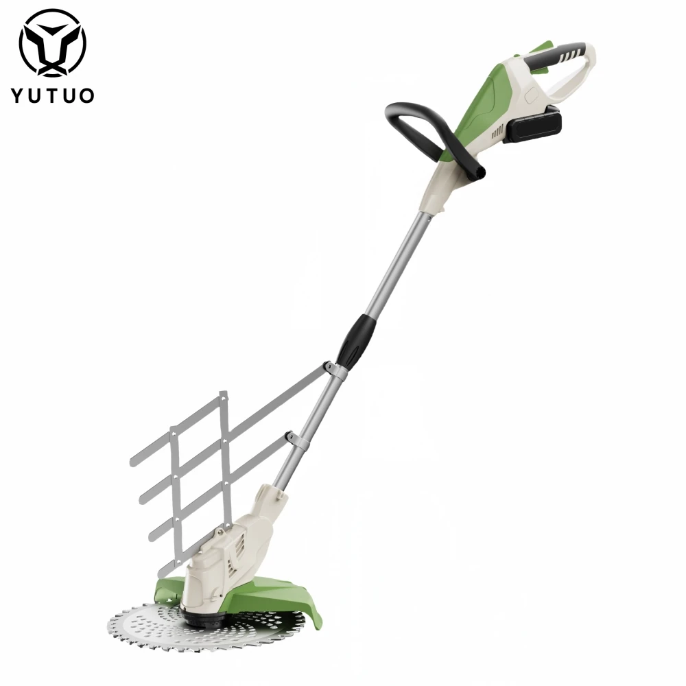 YUTUO OEM ODM wholesale 21V battery powered electric portable brushless lawn mower grass cutter cordless grass trimmer