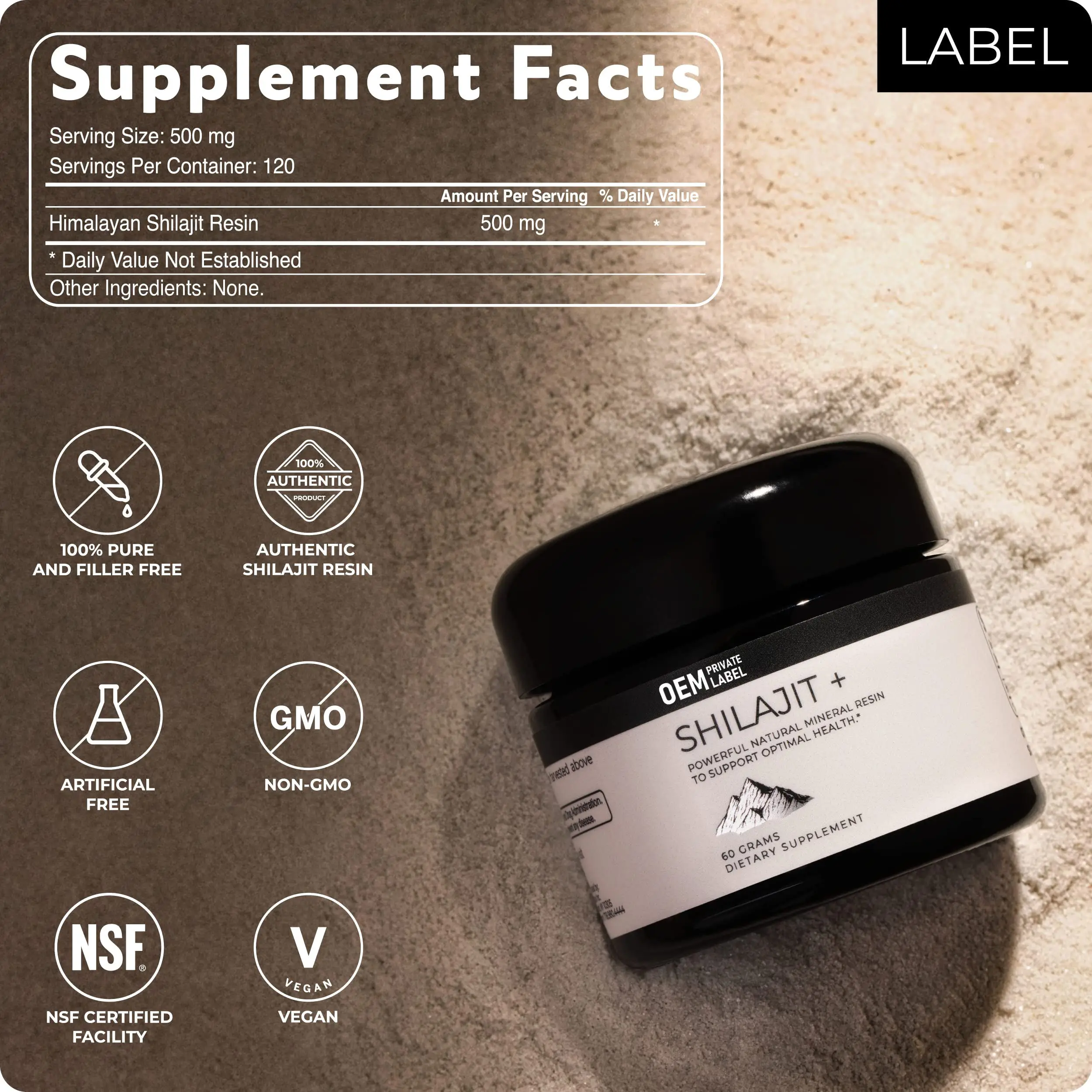 Never Leak Shilajit Hars Siberische Supplement Gel Ondersteuning Metabolisme En Immuunsysteem Shilajit Hars