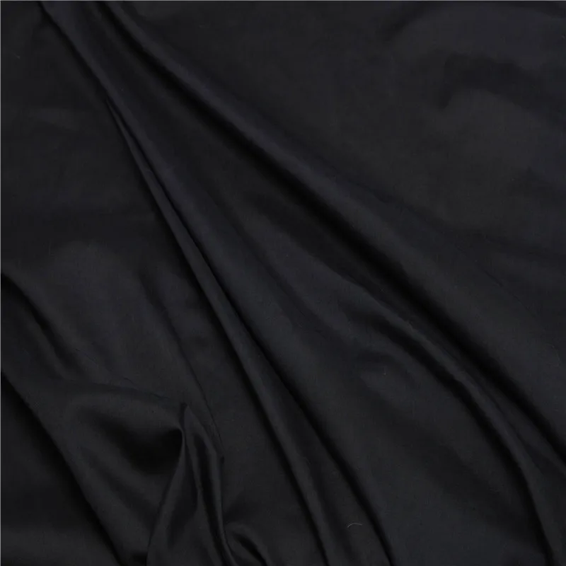 
Wholesale Custom Polyester Cotton Fabric Black Dress Llining Fabric 