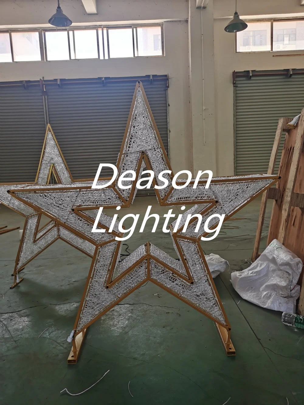 big star outdoor christmas decoration led motif light