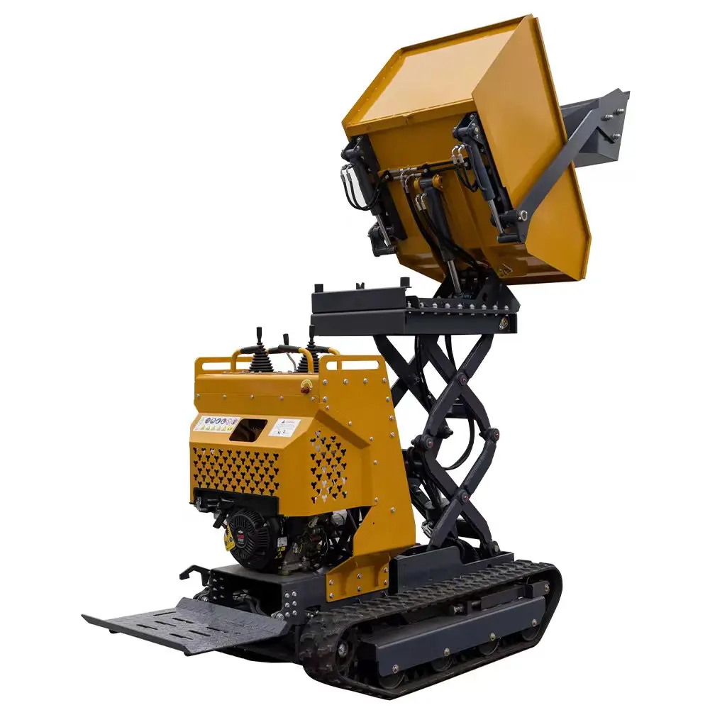 Mini Crawler Dumper Multifunctional Tracked Mini Dumper 800kg Mini Transporter Dump Truck For Construction