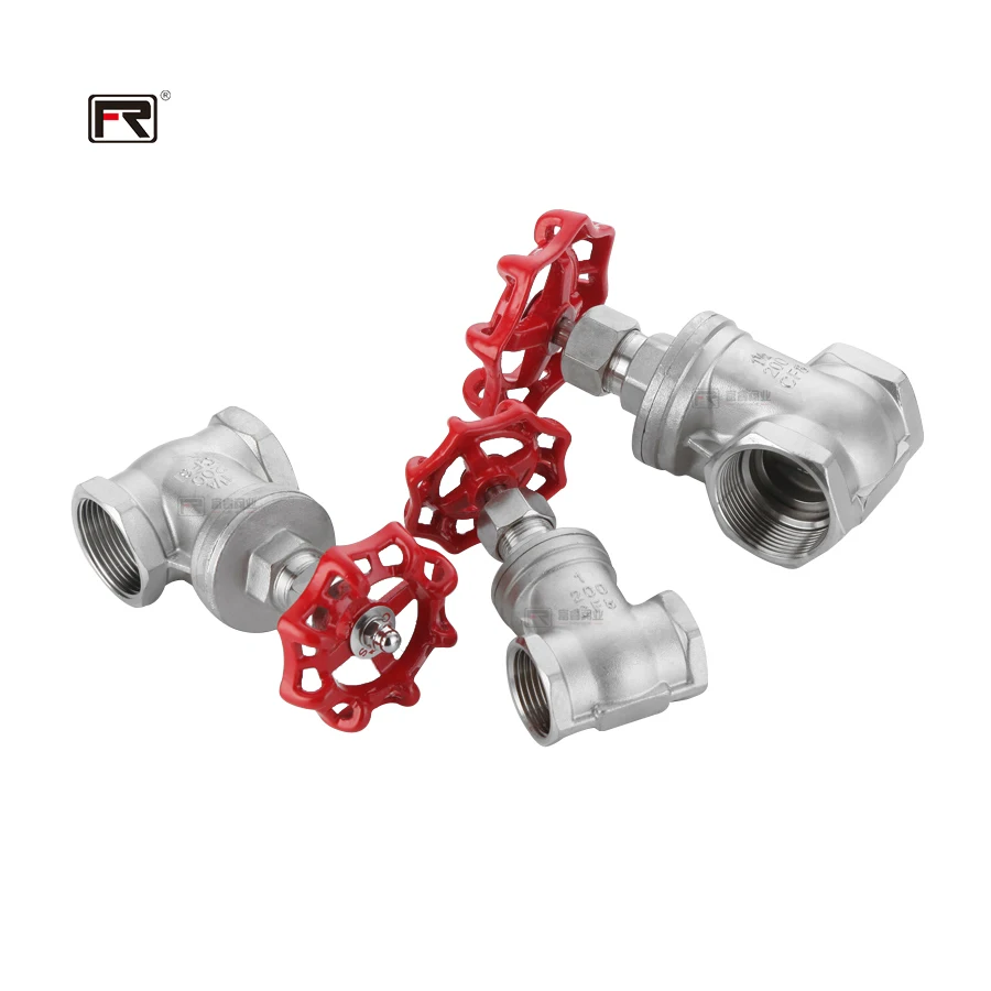 Z15W-16P Switch Gate Valves SS304 SS316 ANSI B16.10 ANSI150 LB 300LB JIS B2002 JIS10K 20K Manual Handwheel 1 Inch DN25 Threaded