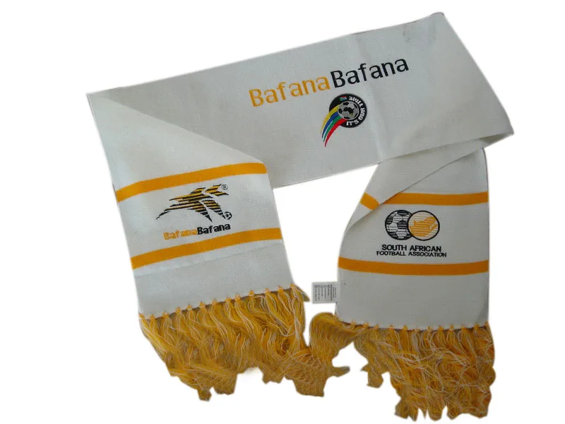 Wholesale Customized Logo Football Acrylic Knitted Fans Scarf Sport Team Decorative Custom Winter Scarf