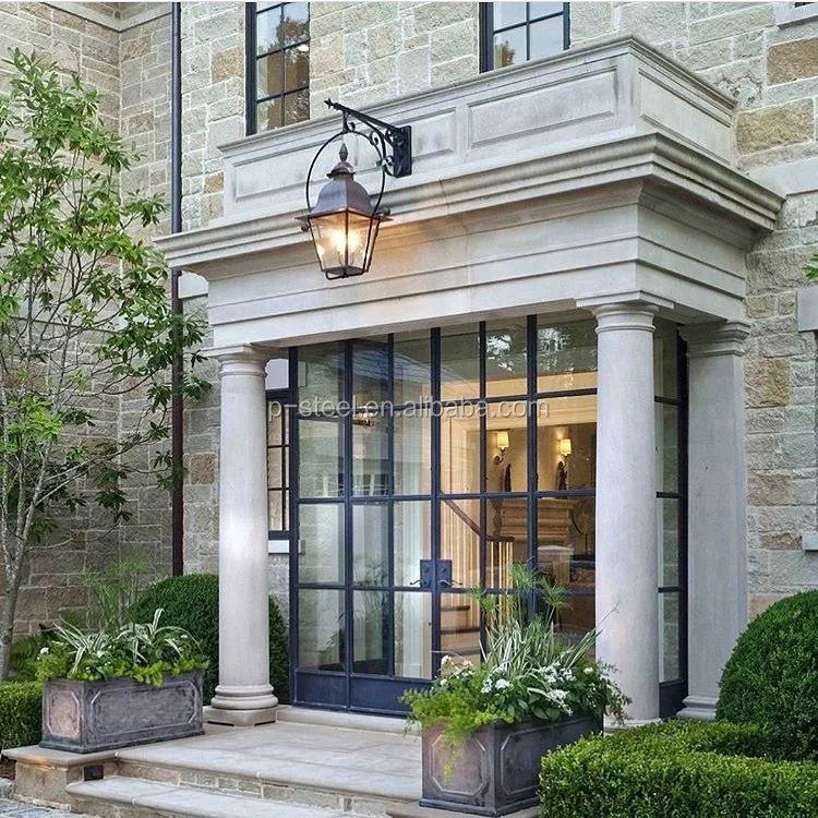 Crittall View larger image Add to Compare  Share Slim Framed Metal Swing Glass Steel Door With Metal Frame French Style Modern