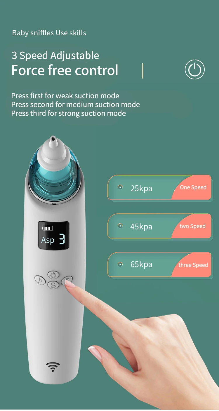 electronic nasal aspirator mucus extractor for babies 