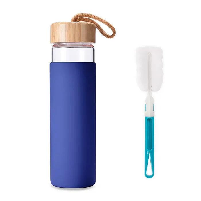 Tea Infuser Tumbler Fruit Infusion Glass Bottle Coffee Brewer with Filter