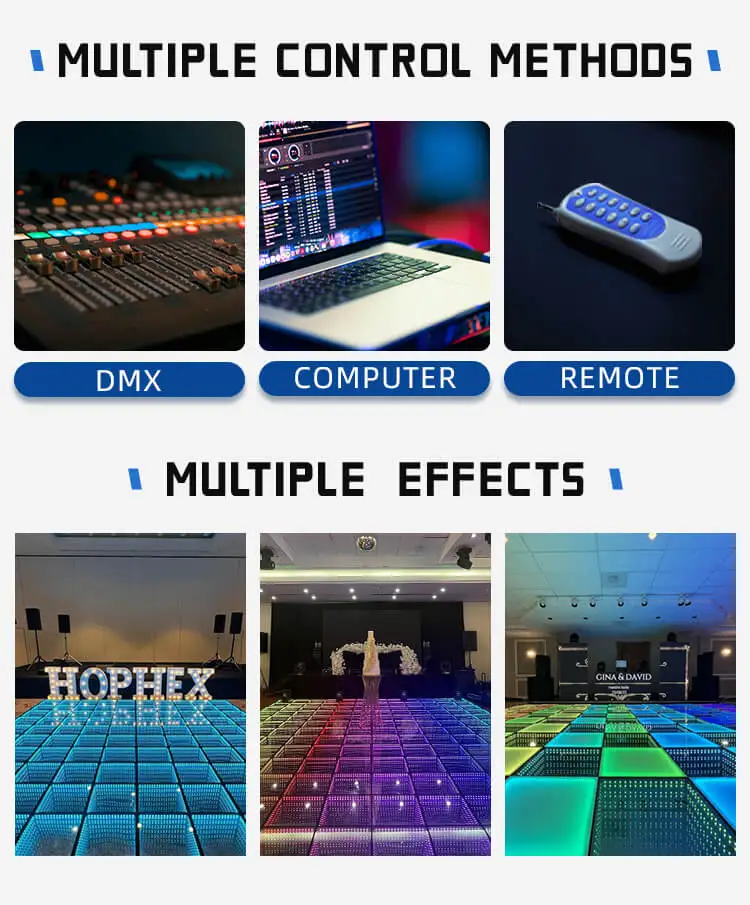 piso led juego mobile 20x20 magnet mirror 3d waterproof ip68 led dance floor