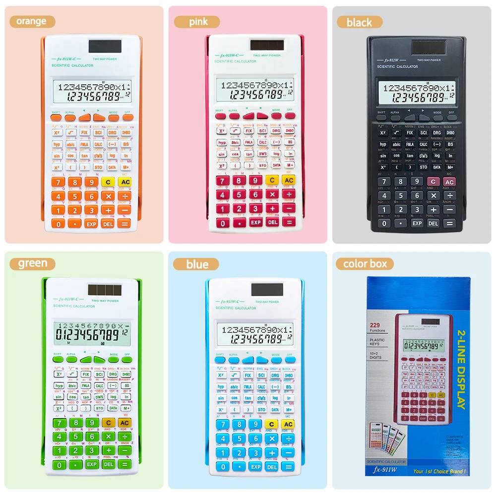 Scientific Calculator fx 911w Small Financial Student Teacher Calculate Cientifica Scientific Function Calculator Calculadora