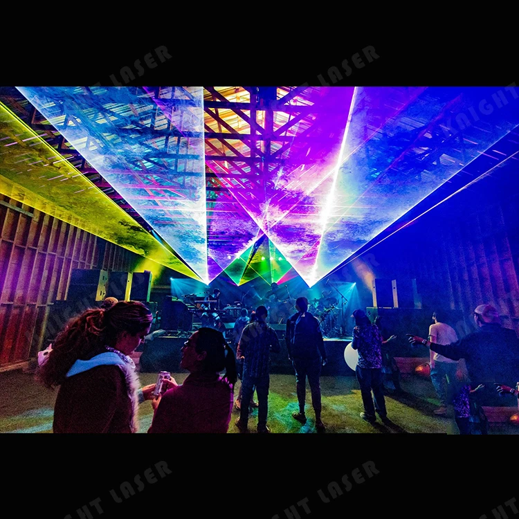 60 Вт водонепроницаемый rgb лазерное шоу Наружное освещение ориентир света