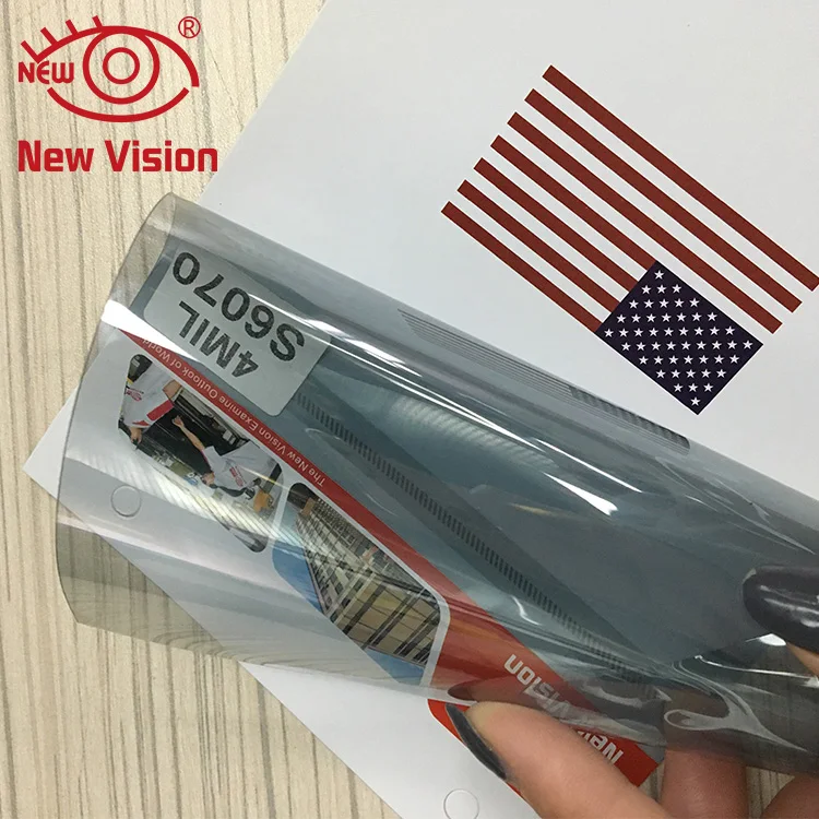 S7595 4Mil 75% vlt 95% IR rejection light blue nano ceramic car glass safety windows film