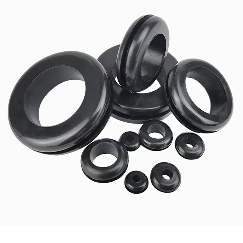 Double-side Rubber Grommets Electric BoxInlet/Outlet Cable Protector Seal Dust Plug 3mm-25mm HS Non-toxic Odorless Rubber