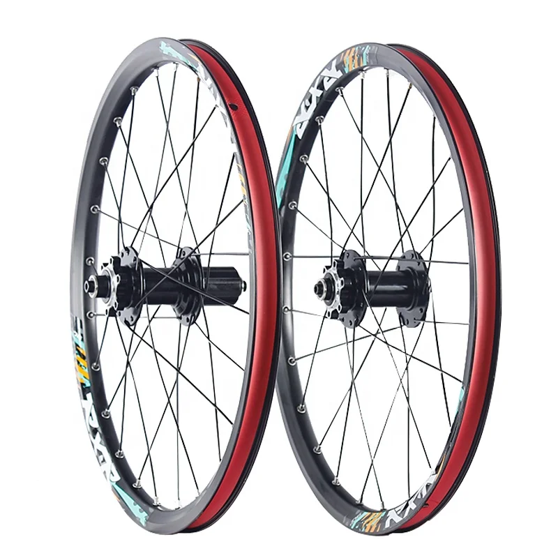 RXR 20 inch 406 Mountain Bike Wheels 20' MTB Bicycle hubs 24Holes Disc Brake 7/11 Speed front 2 rear 5 bearings Alloy Wheelset