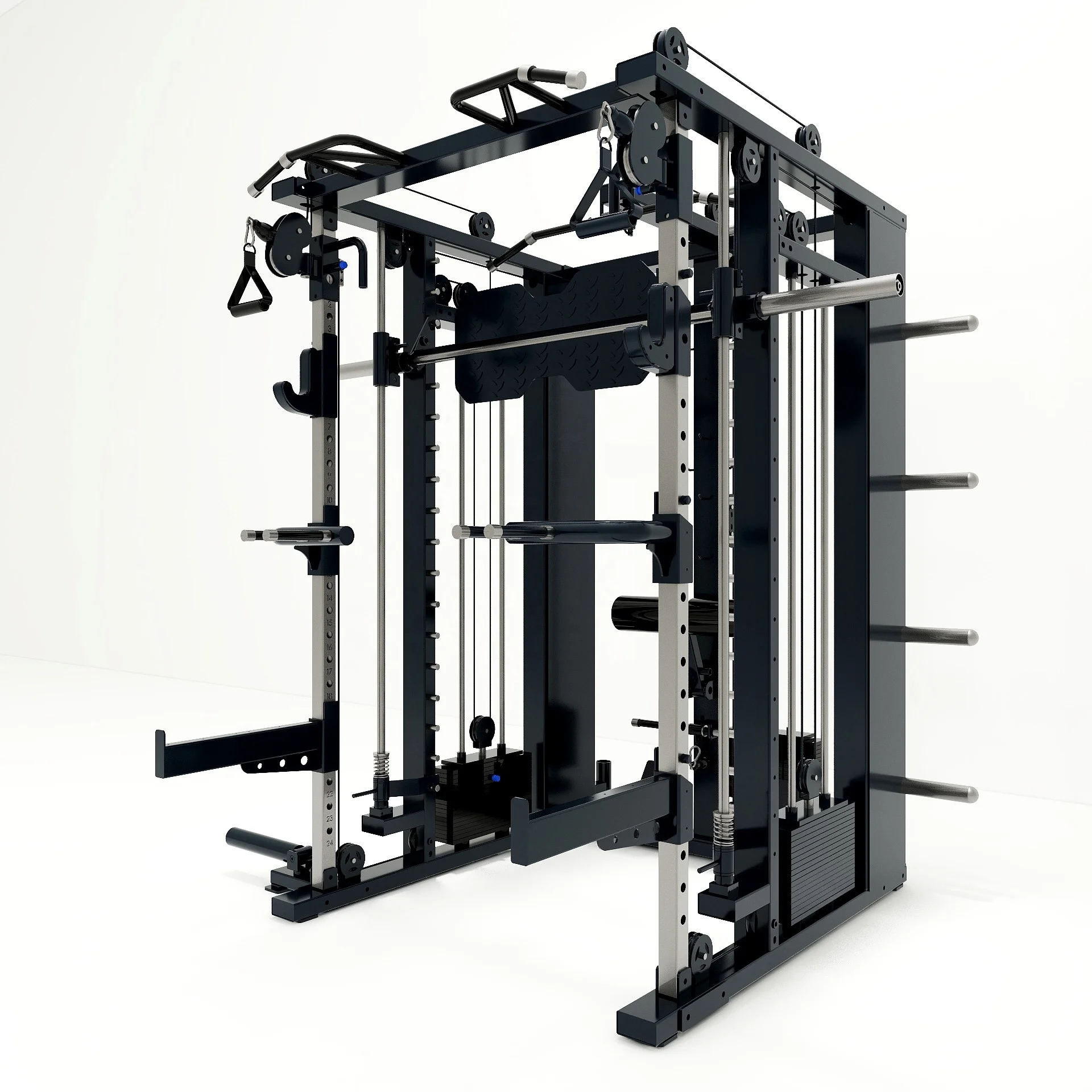 Multi Functional Trainer Barbell Rack Gym Commercial Squat Rack Fitness Equipment Smith Machine