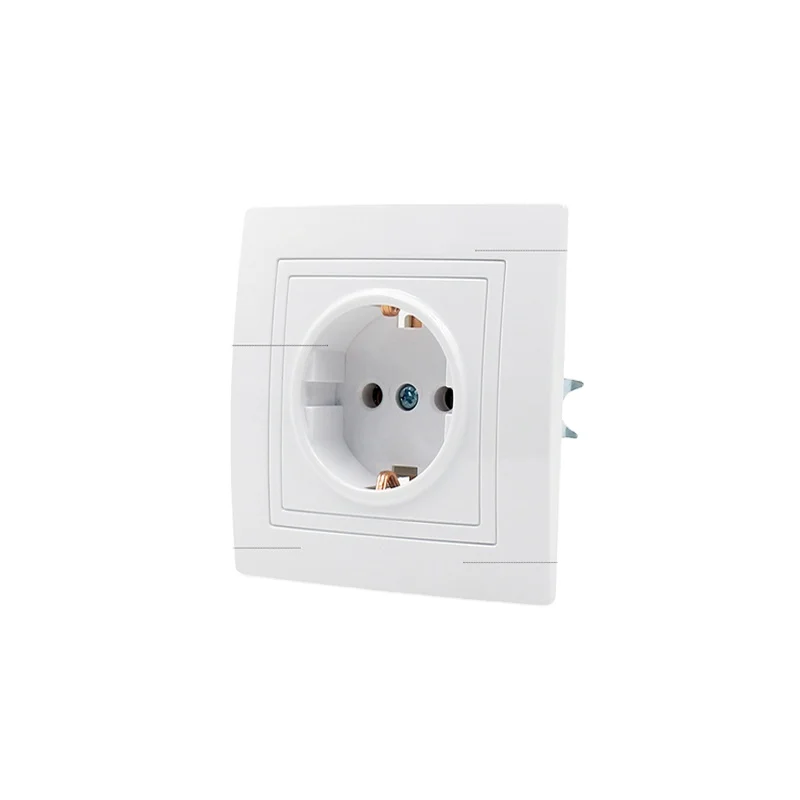 Super cheap German Style Wall Socket Eu 2 Pin 110-125 Volt Electrical Wall Socket Receptacle