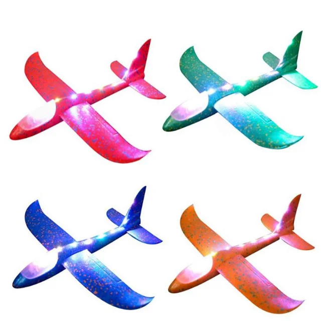 HOSHI Epp Plane Foam Airplane Hand Throw Flying Air Plane For Kids Gift Toy With Led