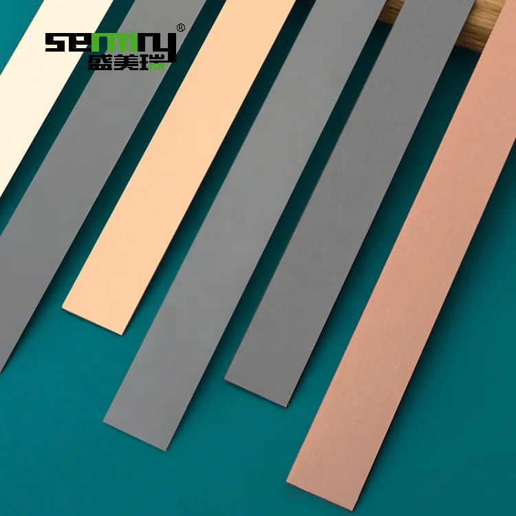 High Quality stainless steel flat trim Wall Decorative Trim 304 Stainless Steel Tile Trimming Strip