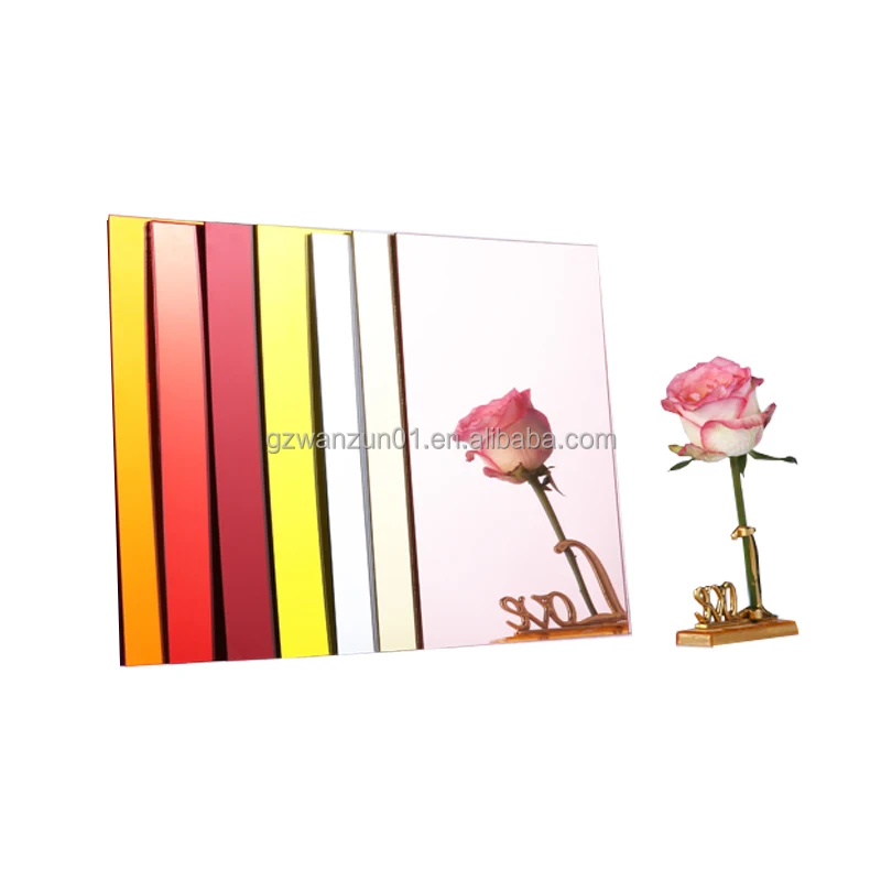 Wholesale Hot Sell Gold Rose Acrylic Mirror Sheet Plastic Mirror 4ft*8ft