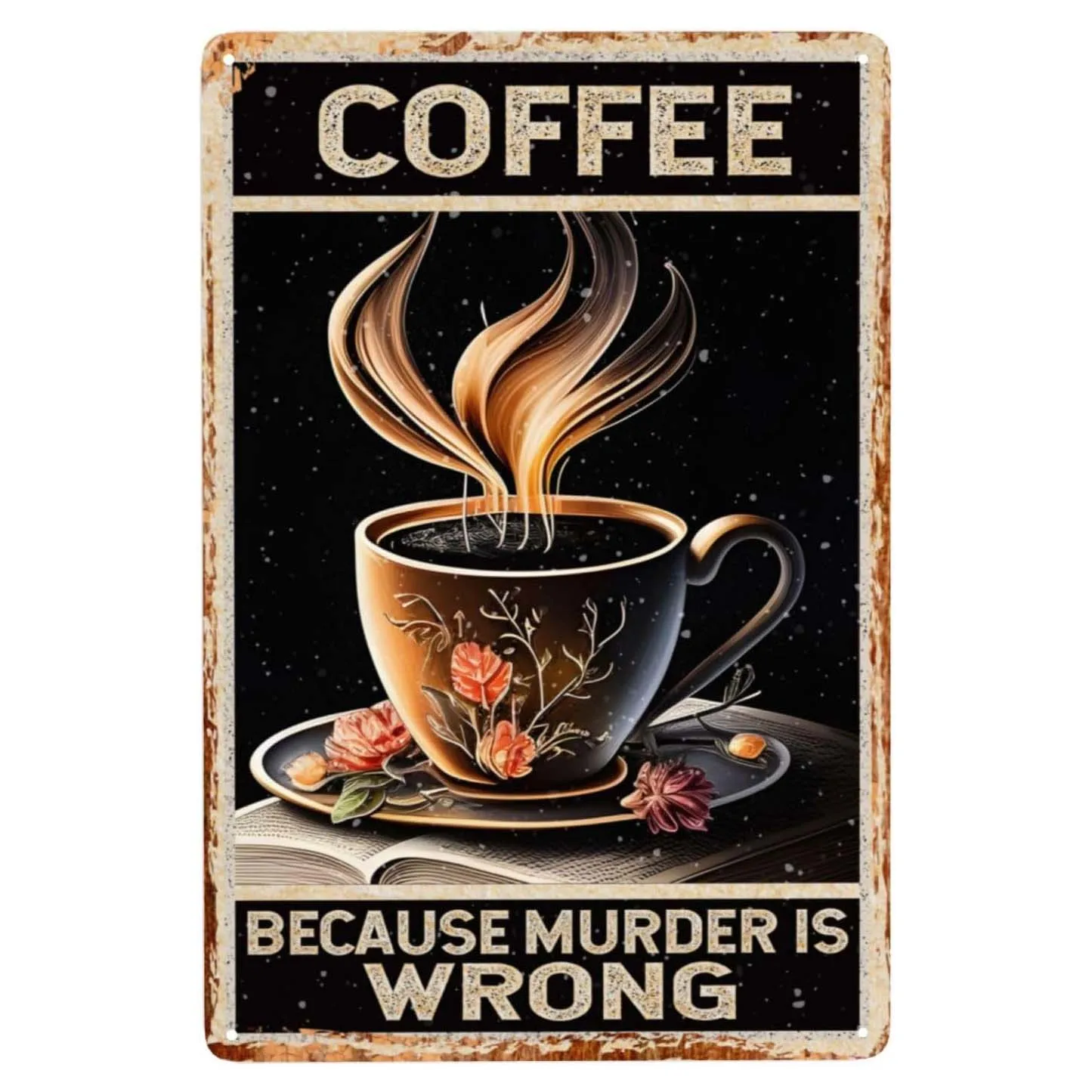 Coffee Lover Christ Offers for Everyone Everywhere Metal Tin Signs Wall Decoration Bar Pub Family Cafe Decor 8x12 inch