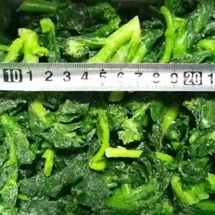 Frozen Rape Flower China Factory IQF Vegetables Wholesale Bulk Green Cultivated BQF Rape Flower GAP HACCP Certificate