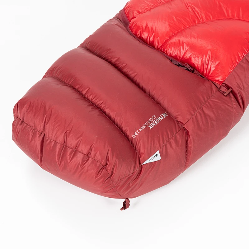 MOBI GARDEN new products outdoor camping single thickened water repellent 800 gray goose down warm sleeping bag