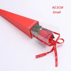 Одиночная коробка для розочек перерабатываемая Цветочная прозрачная пластиковая Цветочная втулка для цветочной упаковки