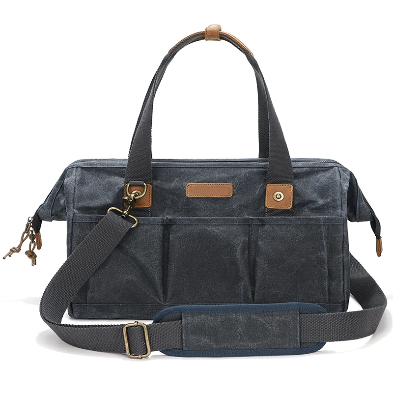 Тяжелый вощеный холщовый мешок для инструментов KOOGER, принадлежности и оборудование для инструментов