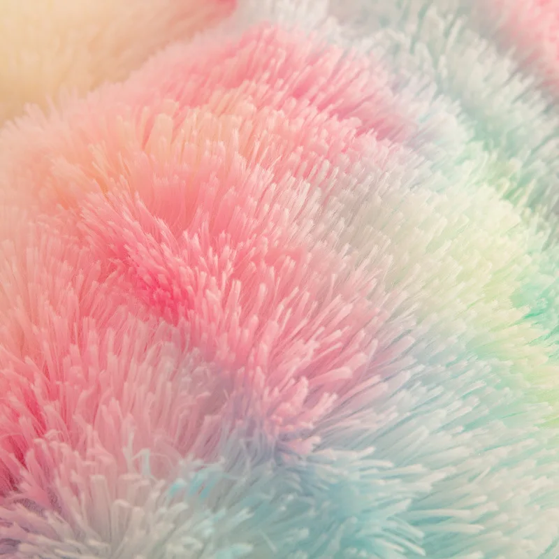 Long Plush Fluffy Faux Fur Shaggy Duvet Cover Flat Sheet Pillowcase Flannel Velvet Furry Microfiber Bed Sheet 4 Pcs Bedding Sets