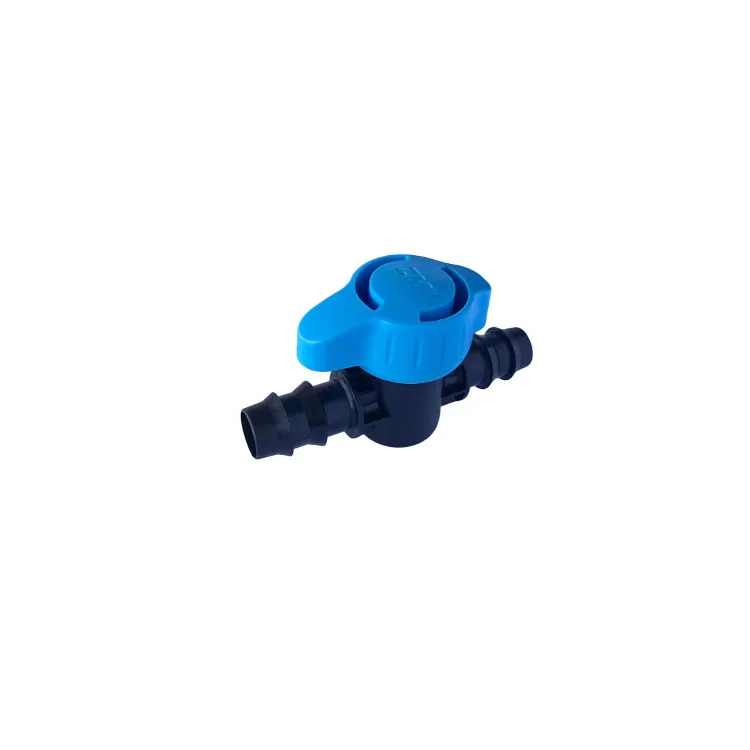 Factory Wholesale Pipes Connection Plastic Mini Valves 16mm*16mm Barded Off-Take Valve for Garden Drip Irrigation