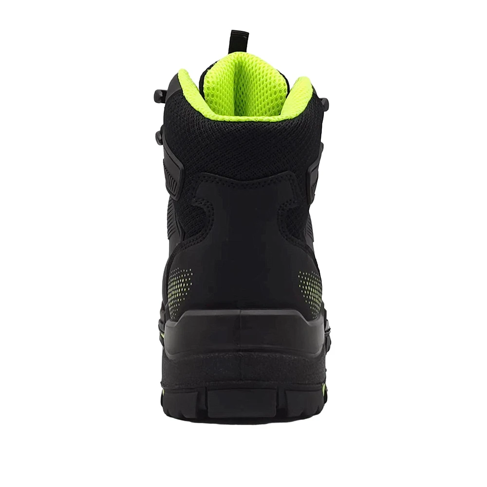 OEM Genuine Leather Safety Shoes Steel Toe Work Boots Mens Botas de seguridad Industrial