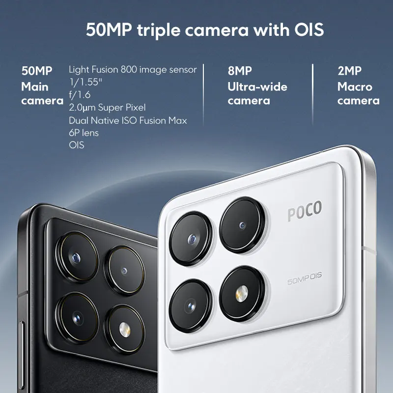 POCO F6 Pro 5G Smartphone Global Version NFC 16GB/1TB Snapdragon 8 Gen 2 Octa Crore 120W HyperCharge 120Hz WQHD+ AMOLED Display