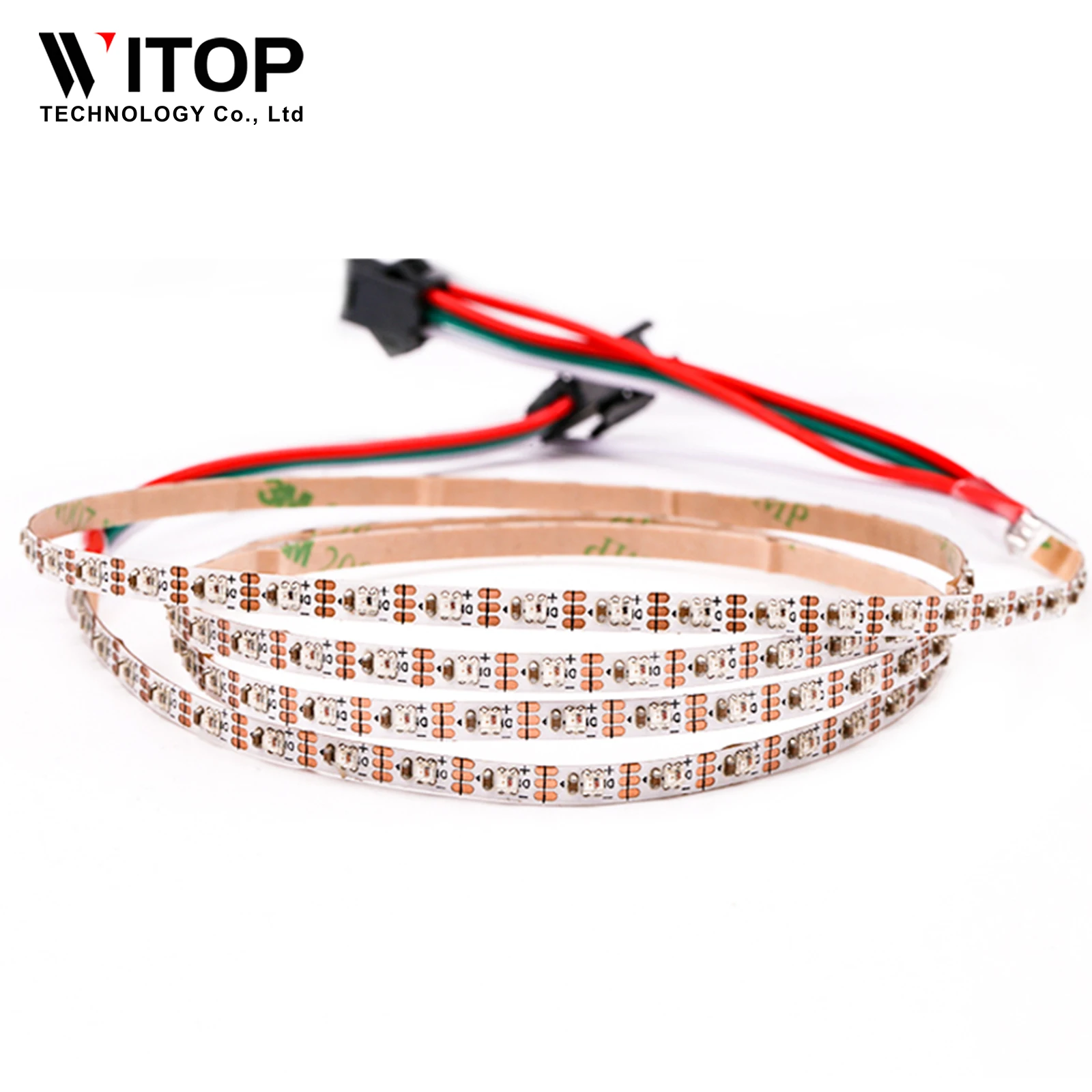 Оптовая продажа Пиксельная световая полоса WS2812B WS2811 Ws2812 Rgbic Адресуемая RGB 5 В 60 светодиодов SMD2020 фантомный цветной модуль светодиодная лента