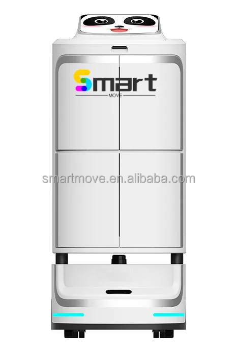 2024 Smart Move Customized Hotel Delivery Robot Android Control System 510*430*1060mm Service Robot