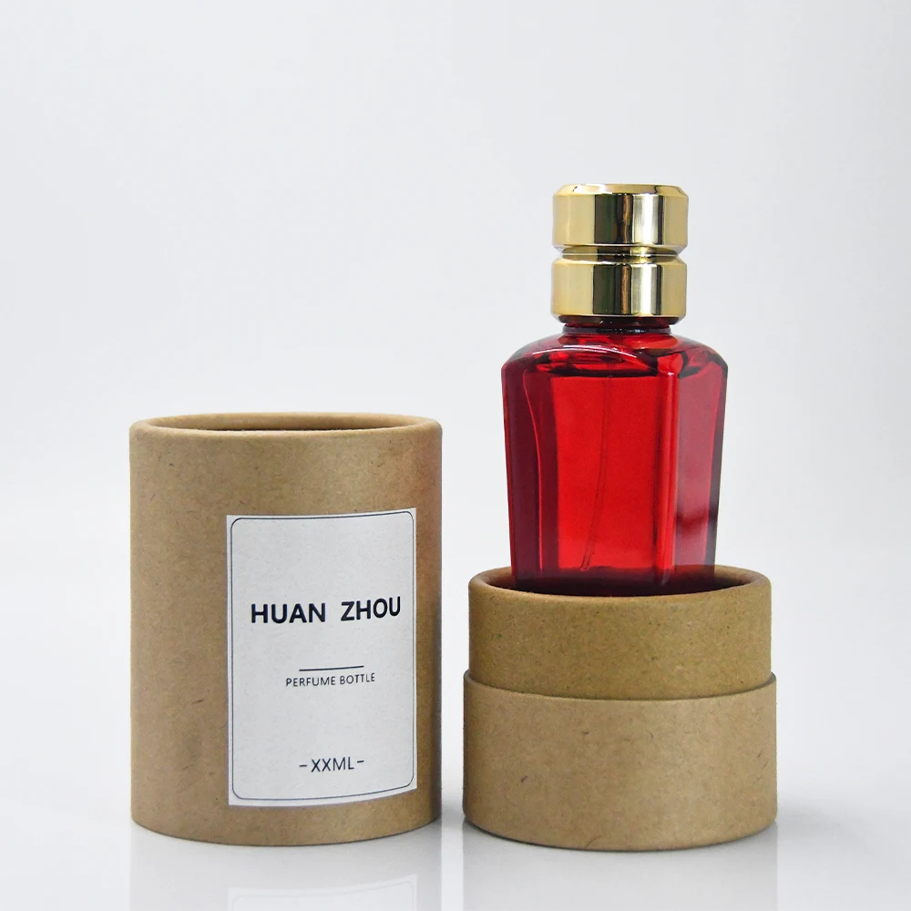 High quality new empty oil perfume atomizer oil spray red glass bottle perfume spray bottle 50ml