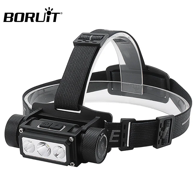 Wholesale 600 Lumens Headlamp 4000mAh Battery Type C Rechargeable Head Torch 8 Working Modes 200 Meter Light Distance Headlight