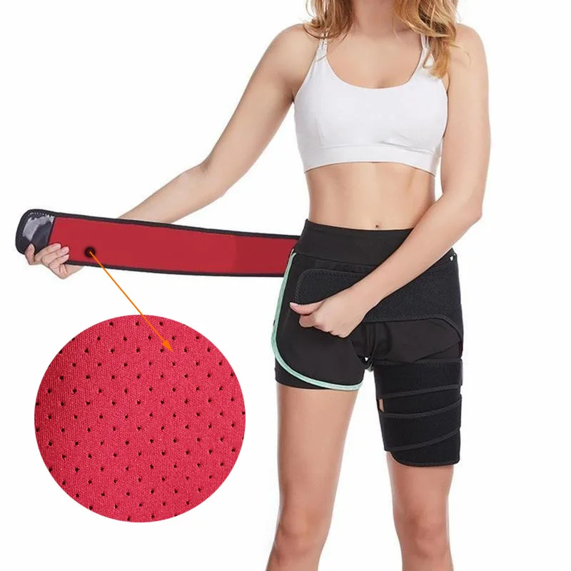 FSPG Adjustable Hip Joint Support Sciatic Nerve Brace Groin Support Wrap For Pulled Groin Muscle Strain Sciatica