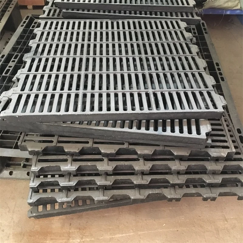 600*600mm  QT450-10 Sow Cast Iron Slat Floor Drain For Pig Farm