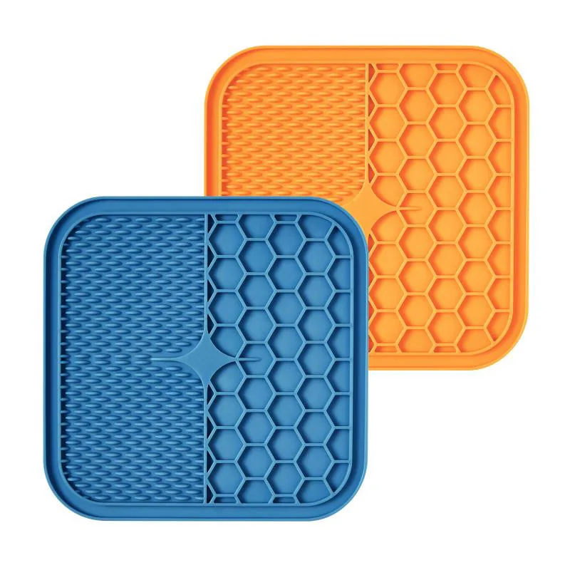  Silicone Slow Feeder Large Dog Food Plates Lick Pad Funny Distraction Grooming