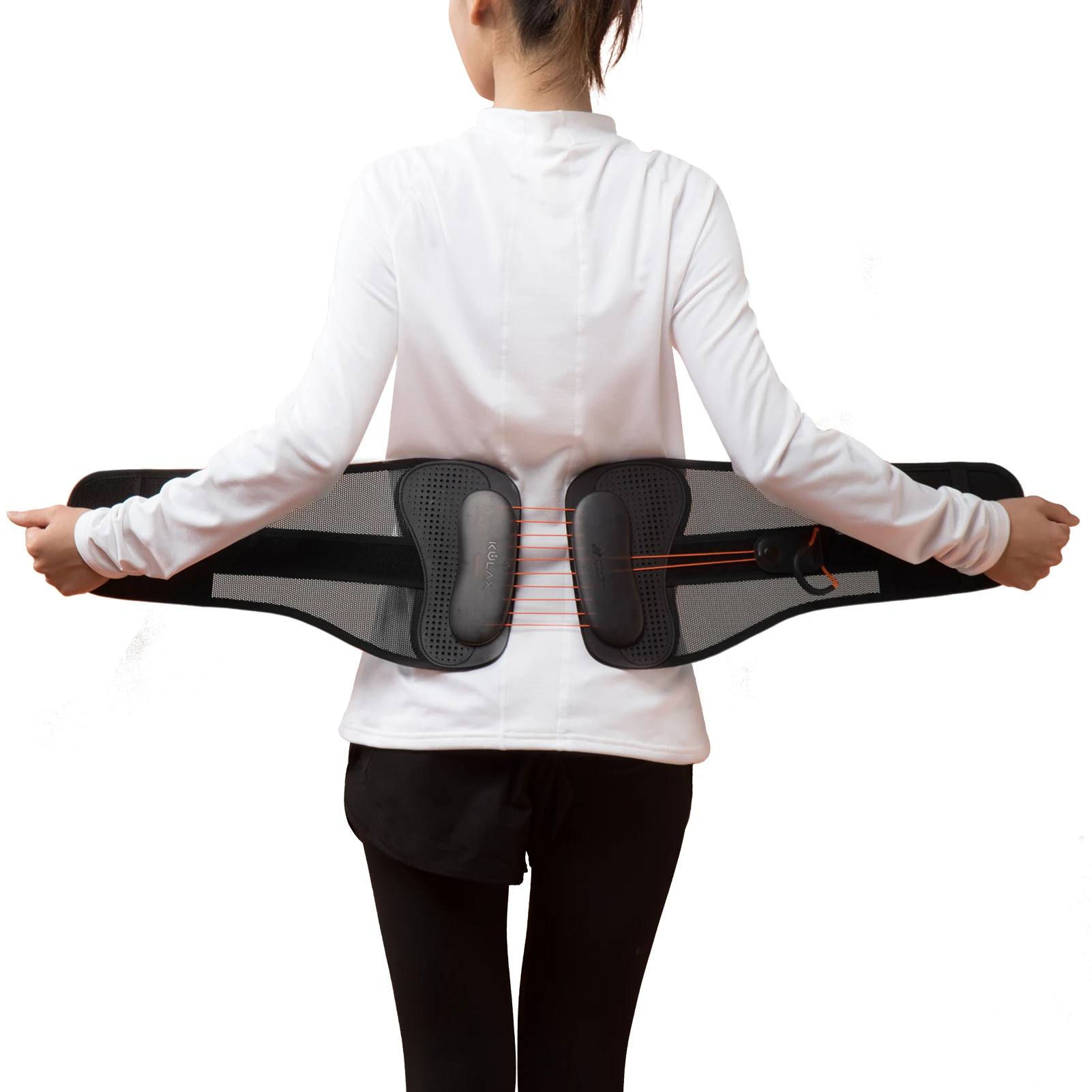 Adjustable Lumbar Support for Pain Relief of Back/Lumbar/Waist with Spring Stabilizer
