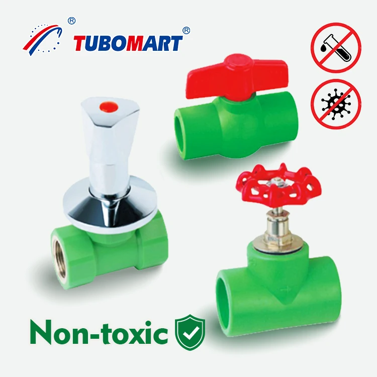 High quality best price PPR fitting plumbing ppr stop cock valve with CE certificate