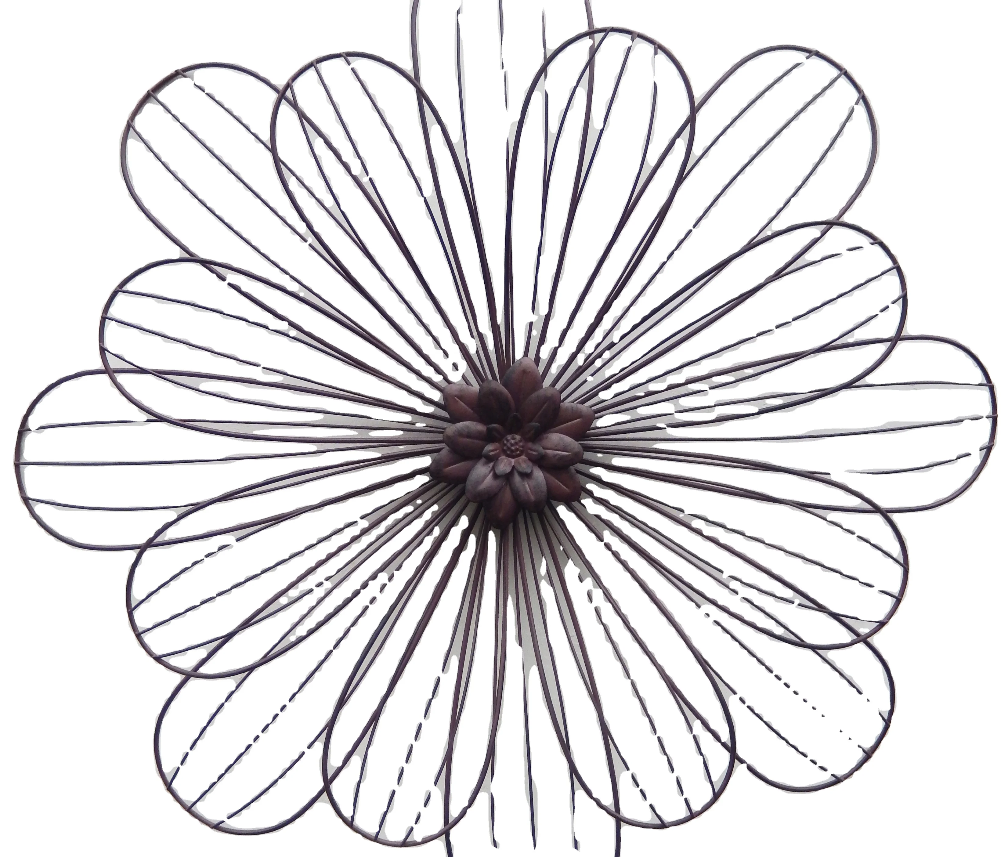 Flower metal wire wall art sculpture circles metal wall decor home decor wall interior