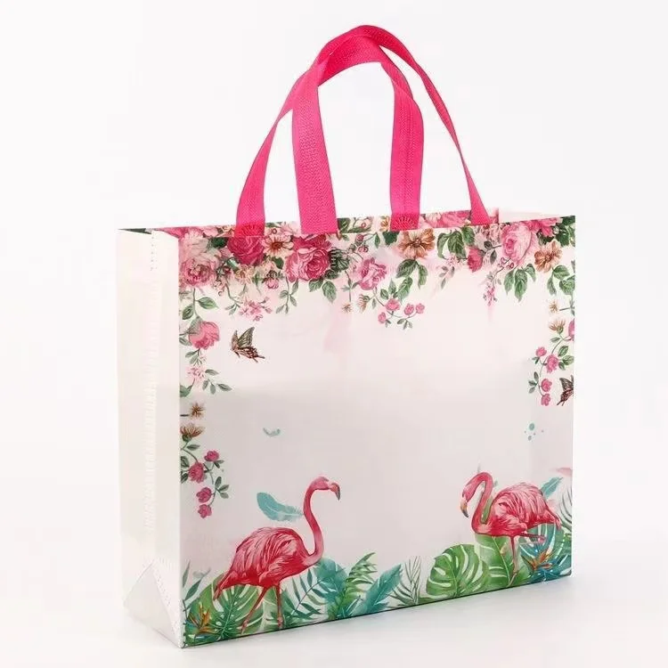 picture print custom non woven laminated shopping bag