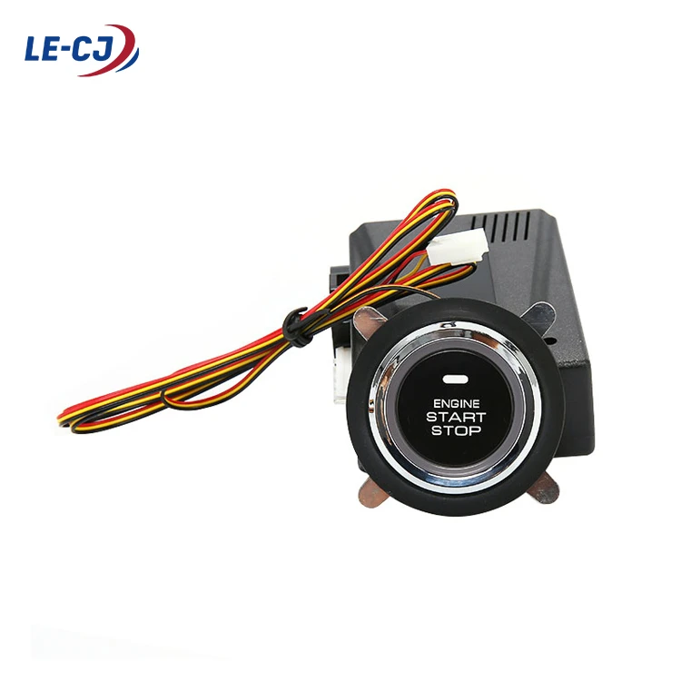 Universal car alarm 24v one button start flameout ignition switch start modified system