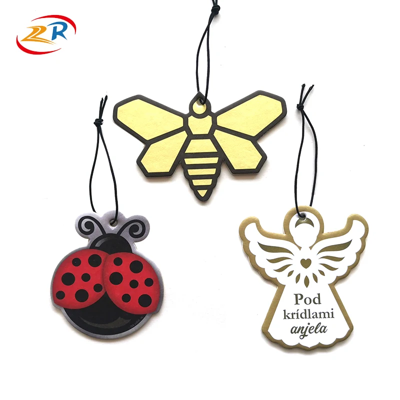 Bulk Customized logo hanging Wholesale paper car air freshener