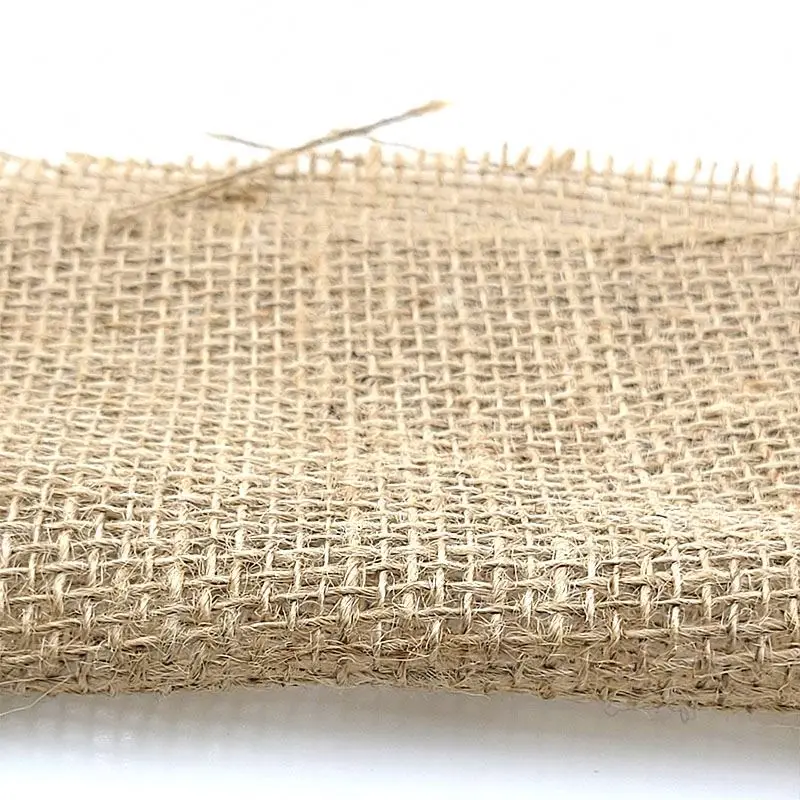
Jute Cloth Fine Texture Tight High Density Green Natural Jute Fiber Knitting 