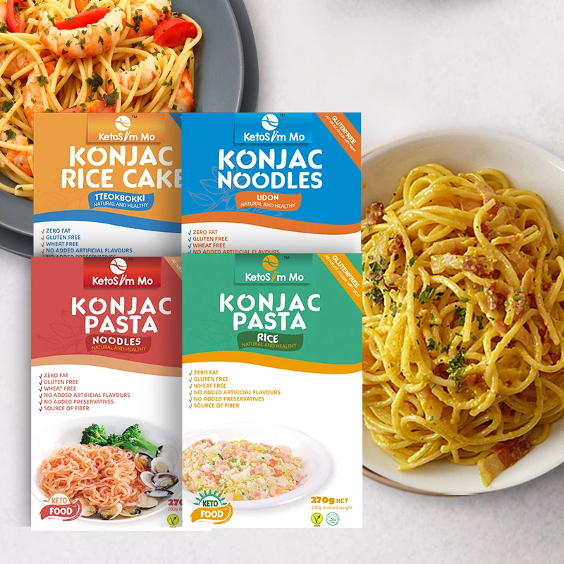 Konjac Pasta Many Size Low Glycemic Keto Snack Konnyaku Shirataki Italy Noodles Diabetes Food