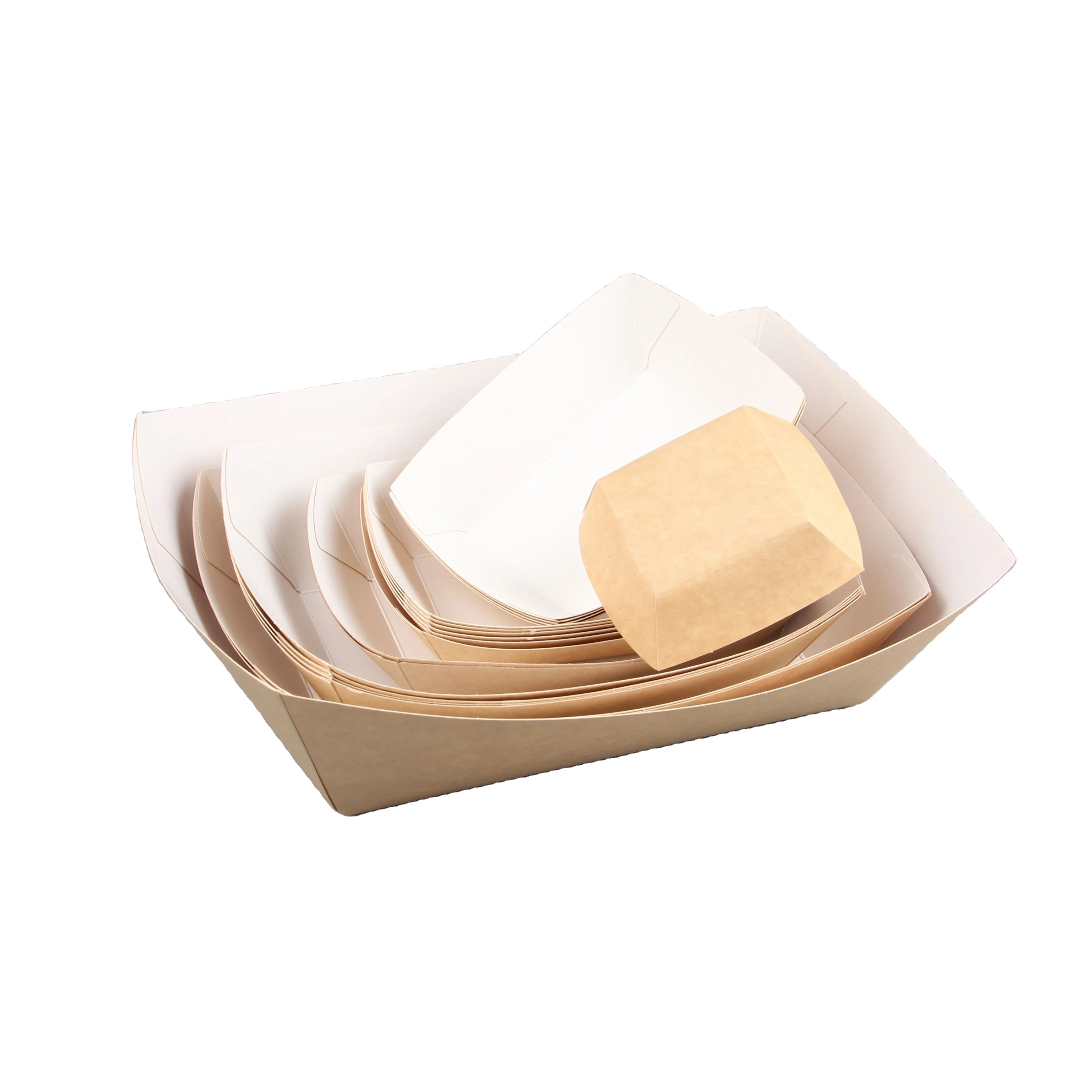 Eco-Friendly & Fashionable: 2024 Wholesale Kraft Paper Boat Containers for All Your Take-Out Needs