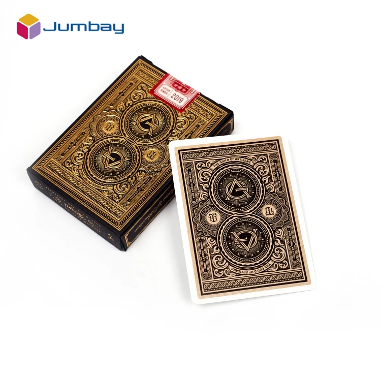 Professional Personal Customization Custom Ad Playing Card German Black Core Poker Card German Paper Poker Cards