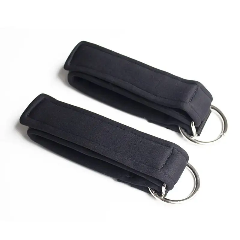 Strap Padded Adjustable D-ring Ankle Cuffs for Gym Workouts Cable Machines Butt Leg Weights Exercises Sport Ankle Straps
